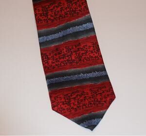 Rick Pitino Collection  Jimmy V Men's Multi-Color Abstract Necktie